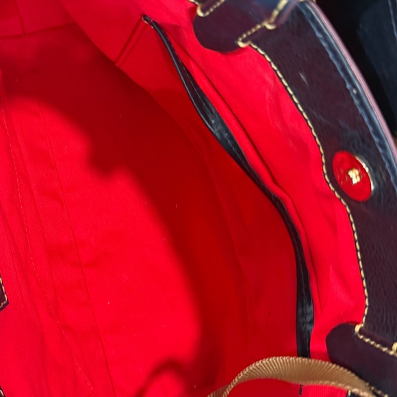 Dooney & Bourke Navy Florentine Brenna like new - Picture 9 of 13